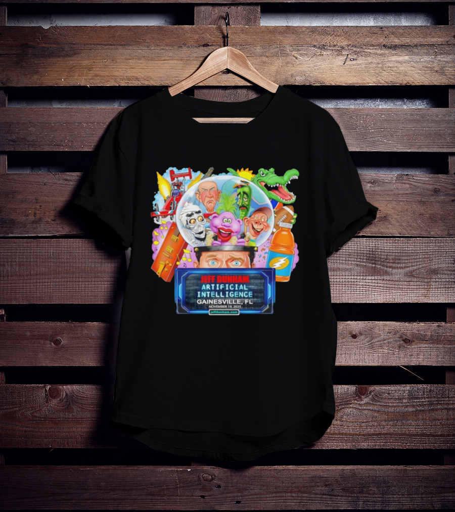 Jeff Dunham Artificial Intelligence Gainesville FL November 19 2025 T-Shirt
