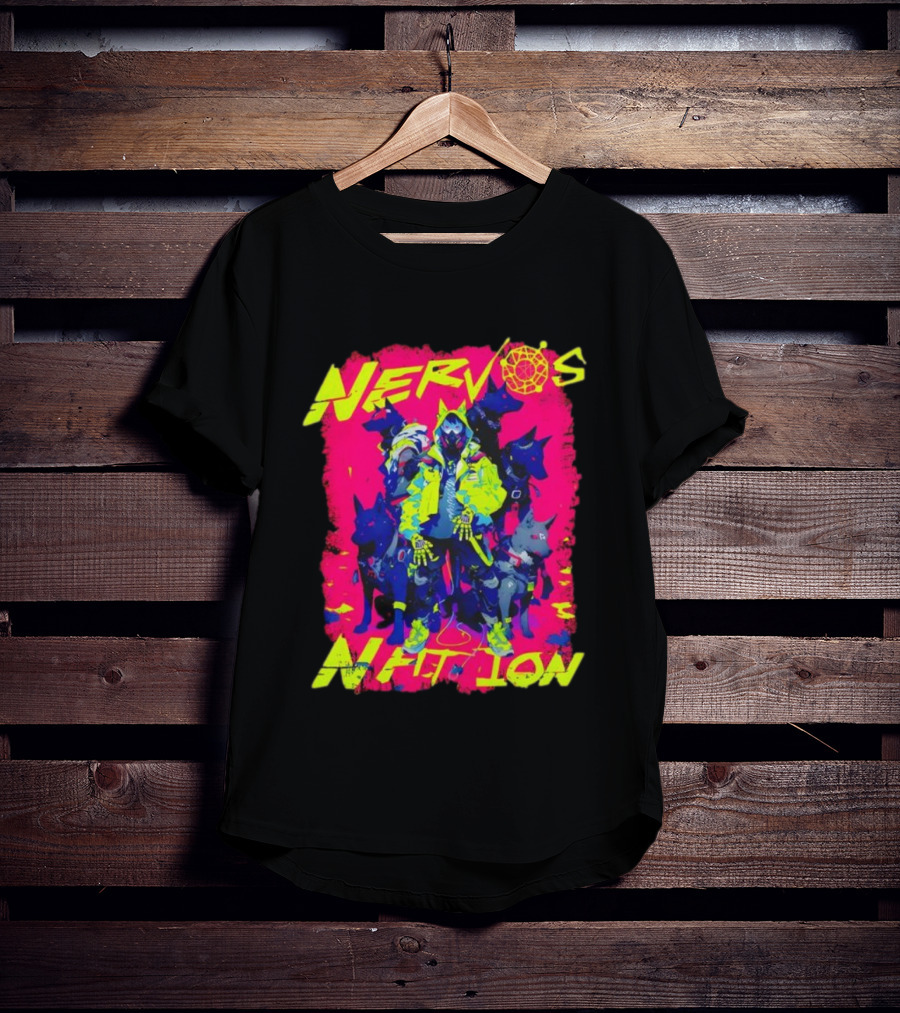 Nervos Nation CKCon 2024 Cyberpunk Aesthetic Hunter And Dogs T-Shirt
