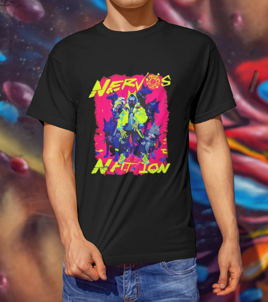 Nervos Nation CKCon 2024 Cyberpunk Aesthetic Hunter And Dogs T-Shirt