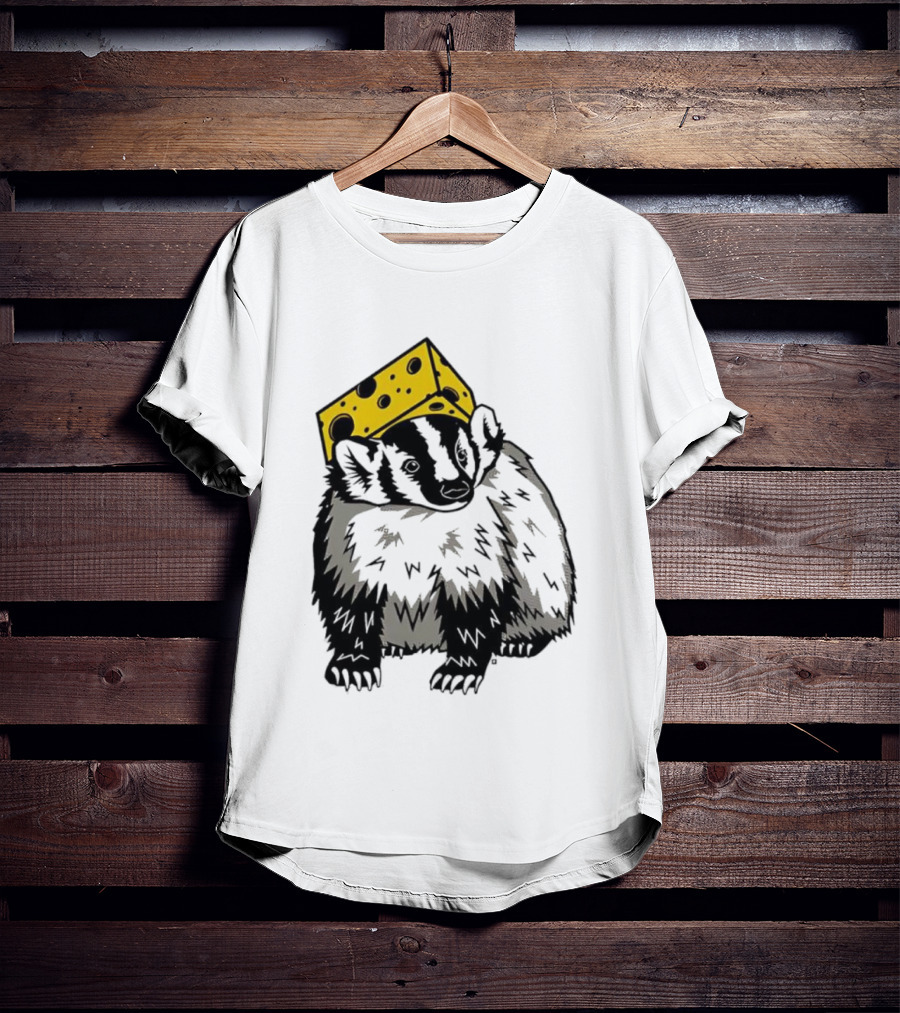 Cheesehead Badger Wisconsin Football Fans T-Shirt