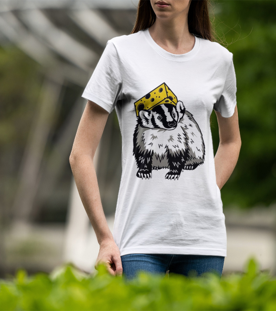 Cheesehead Badger Wisconsin Football Fans T-Shirt