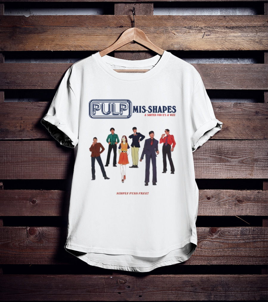 Pulp Mis-Shapes Sorted For E's And Wizz Band Members 90s Style Collaboration T-Shirt