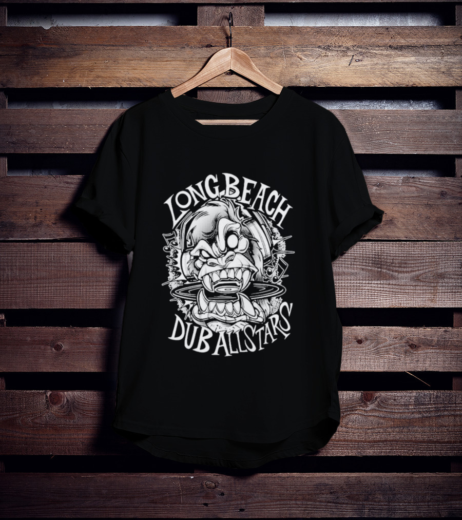 Long Beach Dub Allstars Gorilla Graphic Vintage Style T-Shirt
