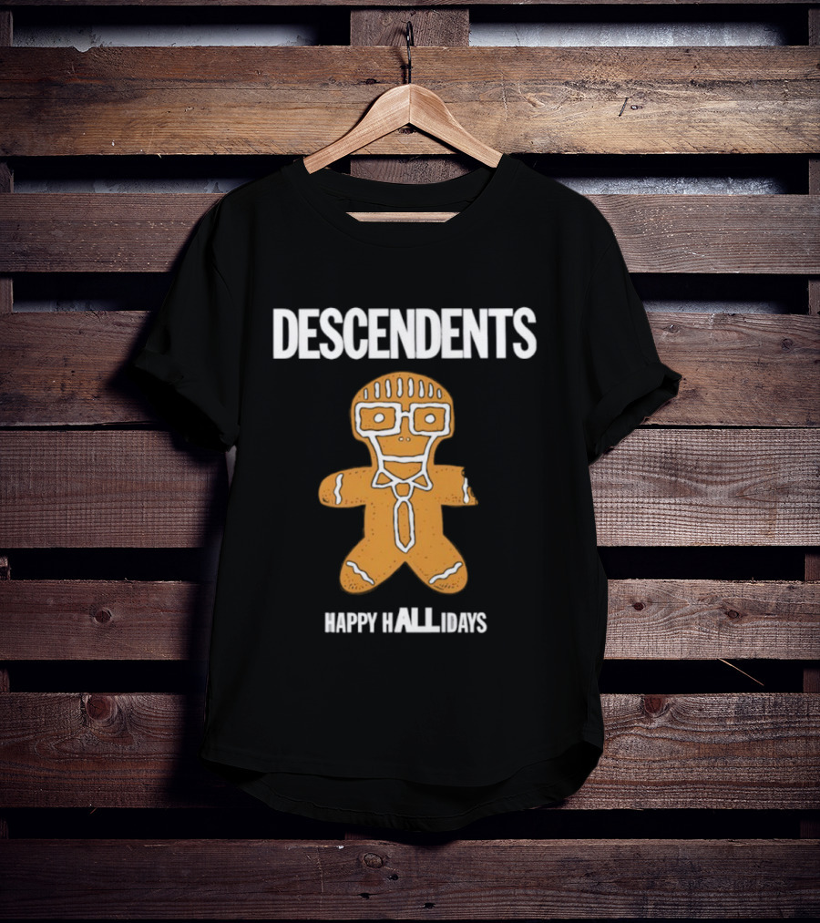 Descendents Happy Hallidays Gingerbread Character T-Shirt