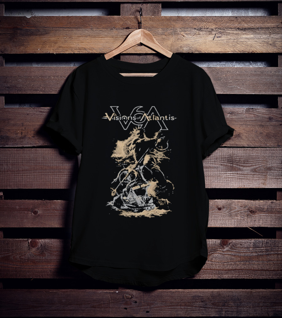 Visions Of Atlantis VSA Poseidon Mythical Ocean Scene T-Shirt