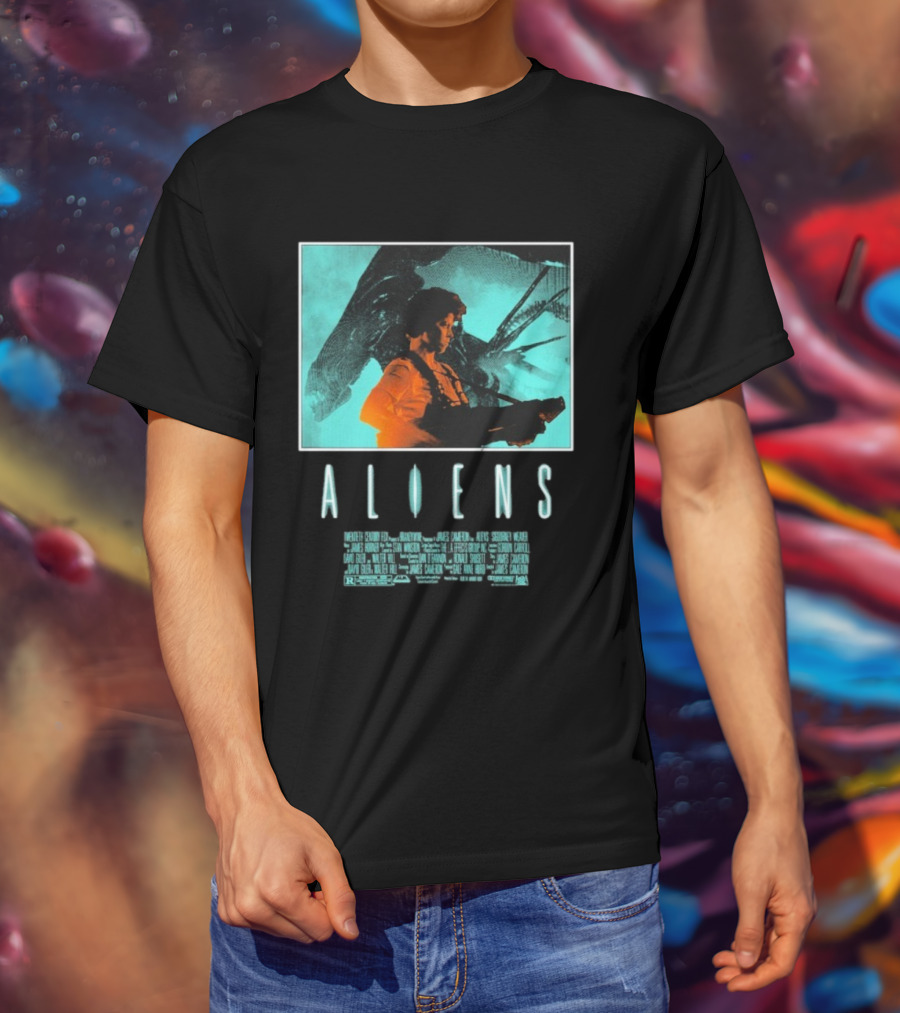 Aliens Ripley Movie Sci-Fi Iconic Art T-Shirt