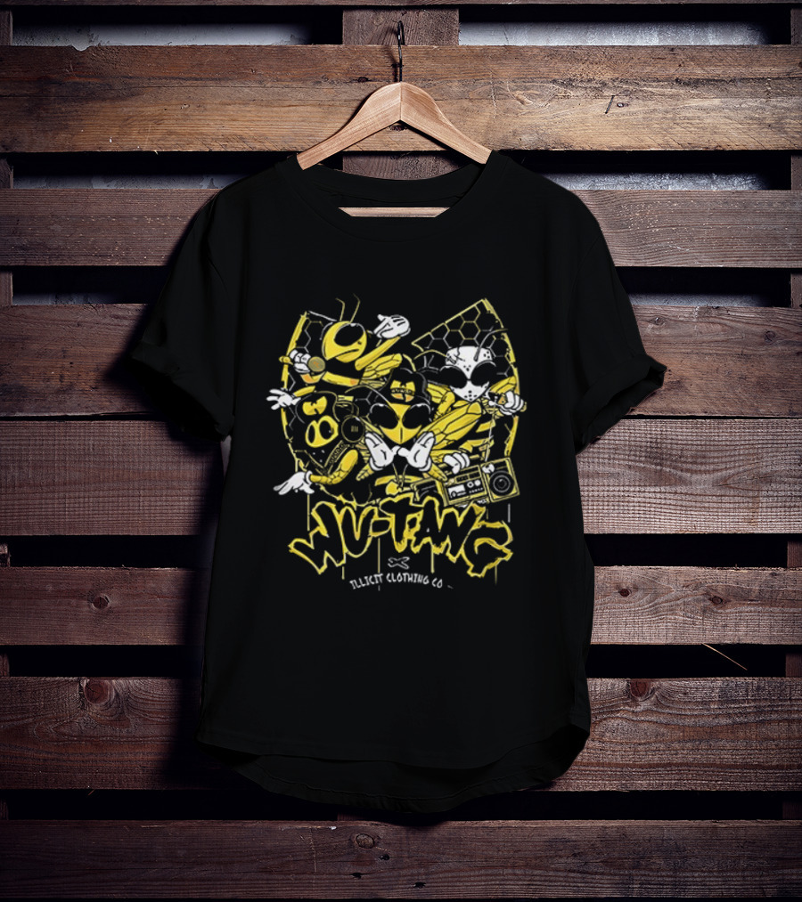 Wu Tang Clan The Final Chamber Black Clothing Co. Bee Mascot T-Shirt