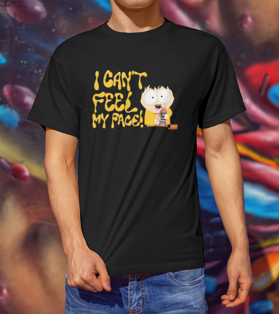 South Park I Can't Feel My Face Character Holding Drink T-Shirt
