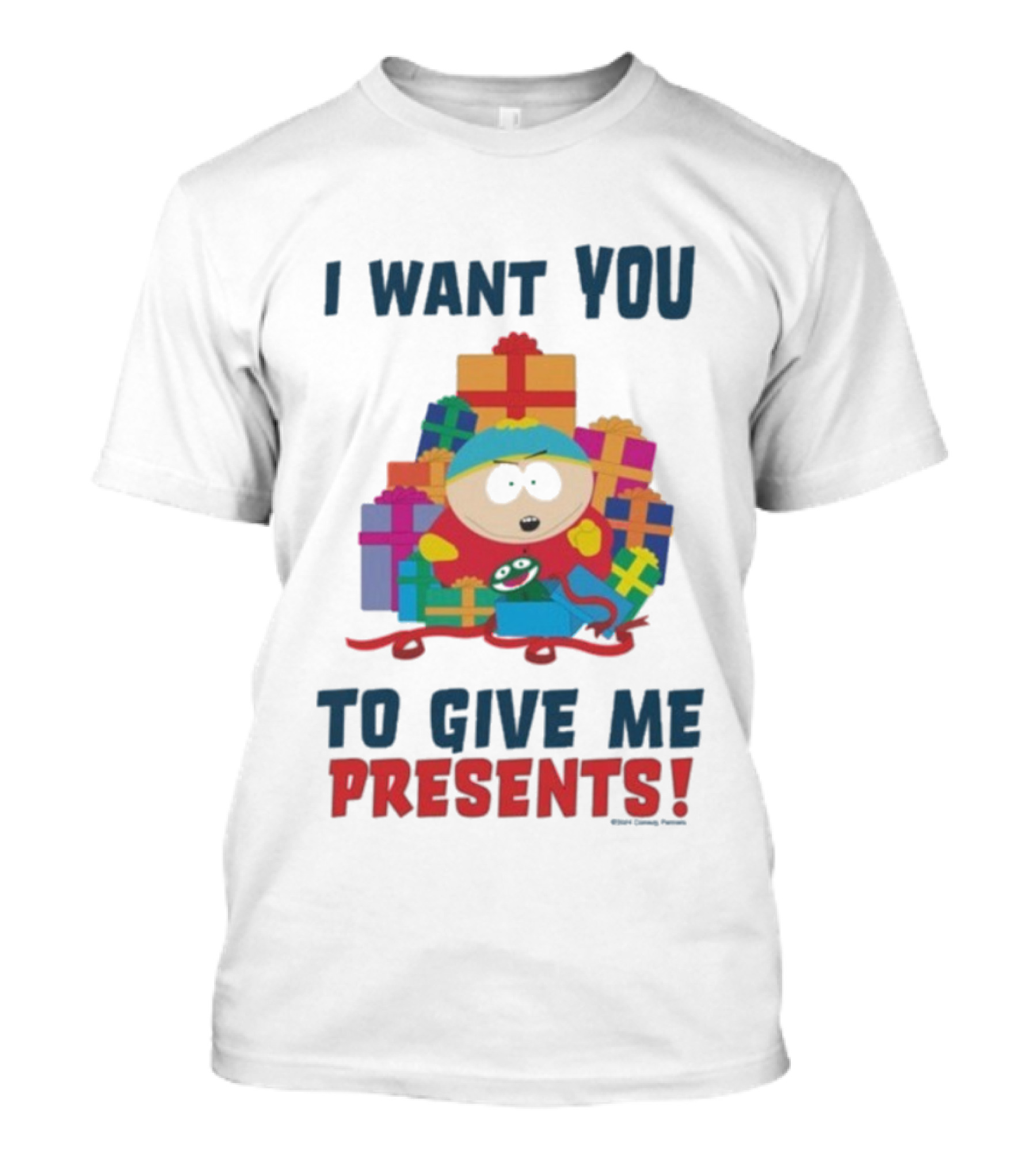 South Park Cartman Christmas I Want You To Give Me Presents T-Shirt
