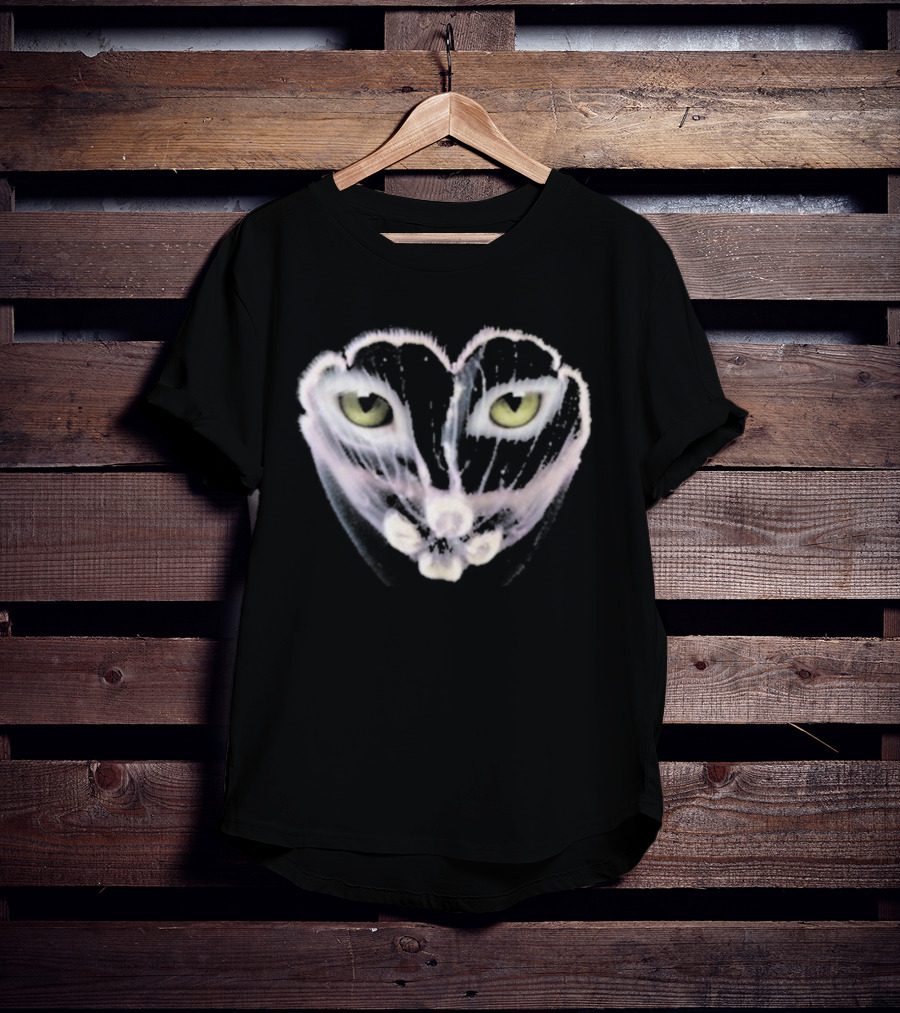 Galantis You Eyes Heart Cat Face Yellow Eyes T-Shirt