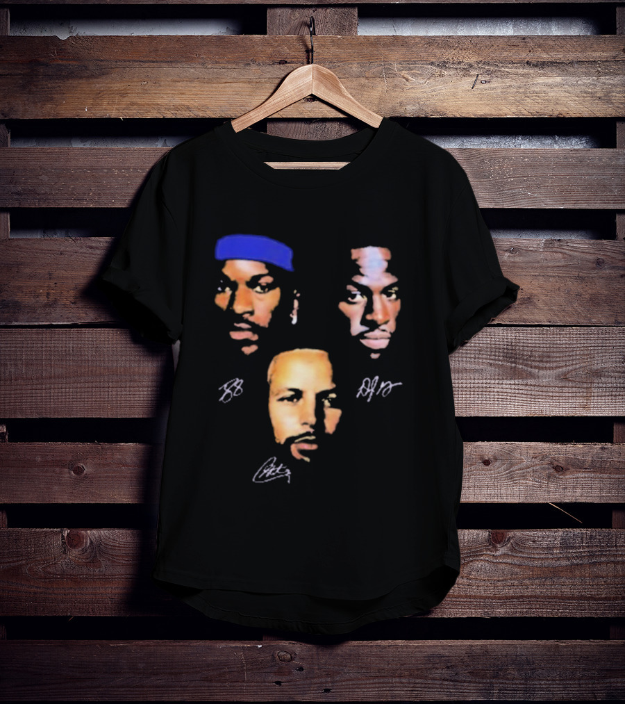 Jimmy Butler Draymond Green Stephen Curry Faces Heads BB AJG Signatures T-Shirt