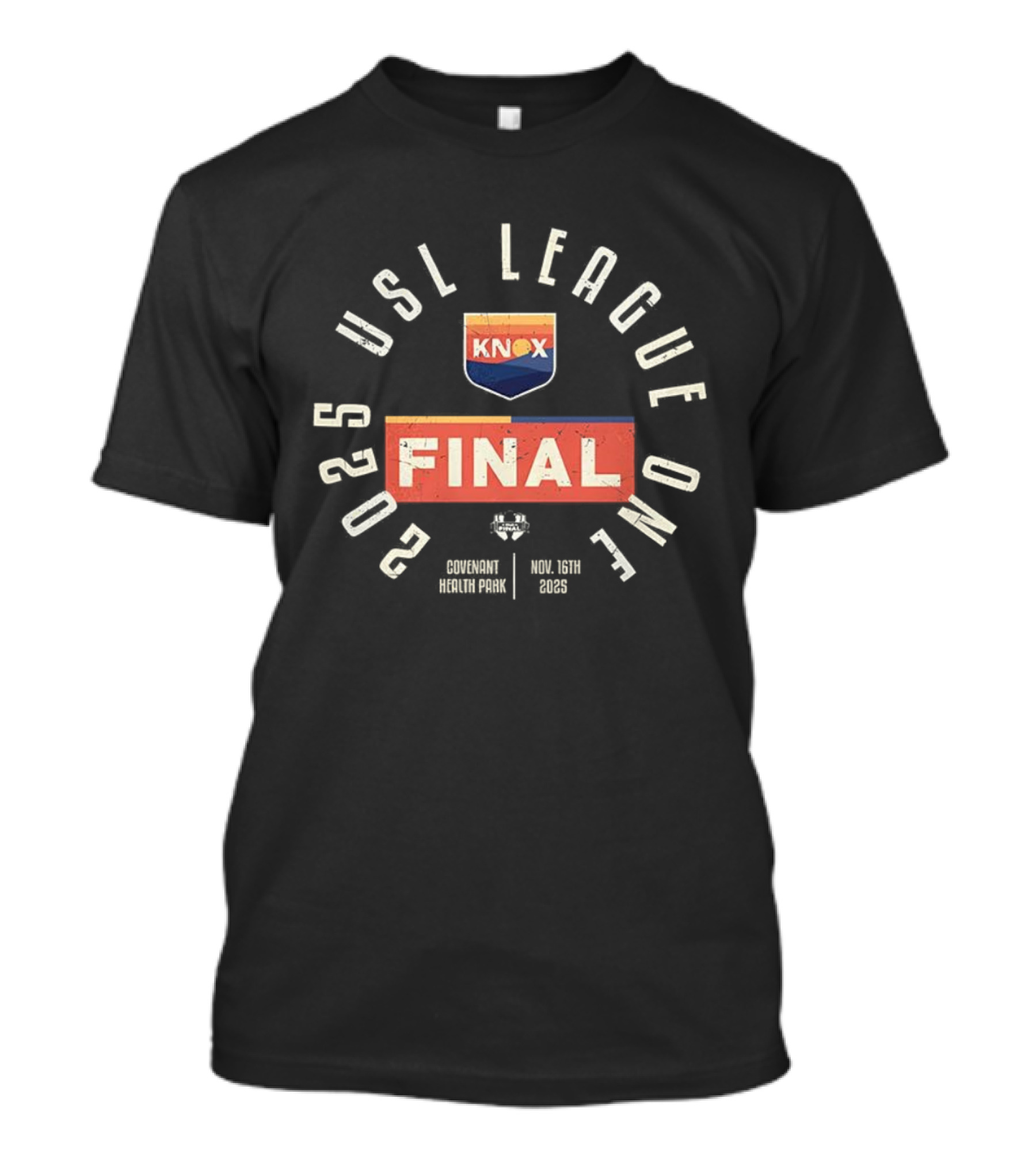 ```One Knoxville SC 2025 USL League One Final Covenant Health Park Event KNOX Badge``` T-Shirt