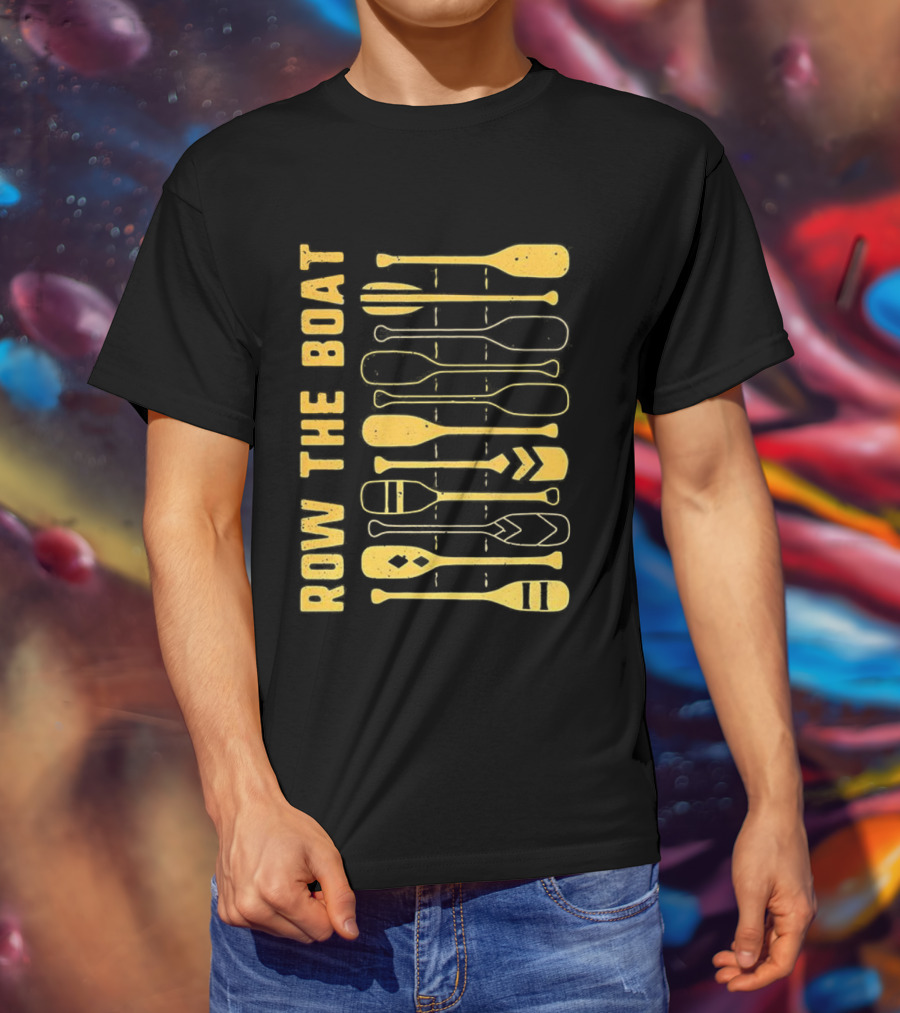 Row The Boat Wall Of Oars T-Shirt