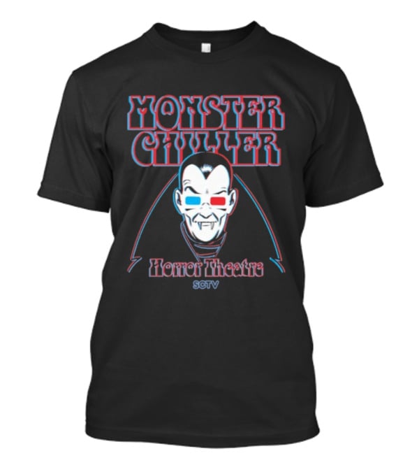 Monster Chiller Horror Theatre SCTV Count Floyd 3D Vampire T-Shirt
