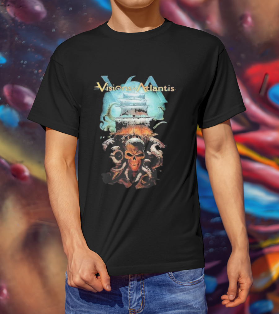 Visions Of Atlantis Skull And Tentacles T-Shirt