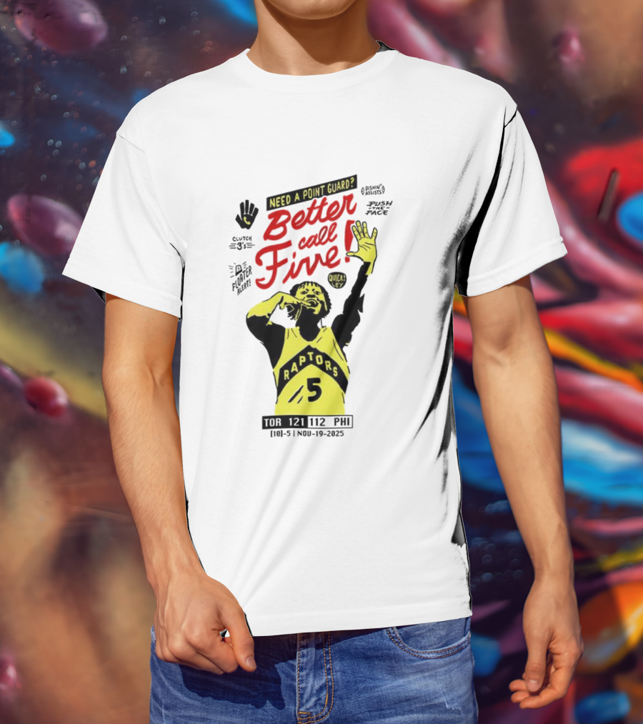Need A Point Guard Better Call Five Toronto Raptors Basketball Quick Key T-Shirt