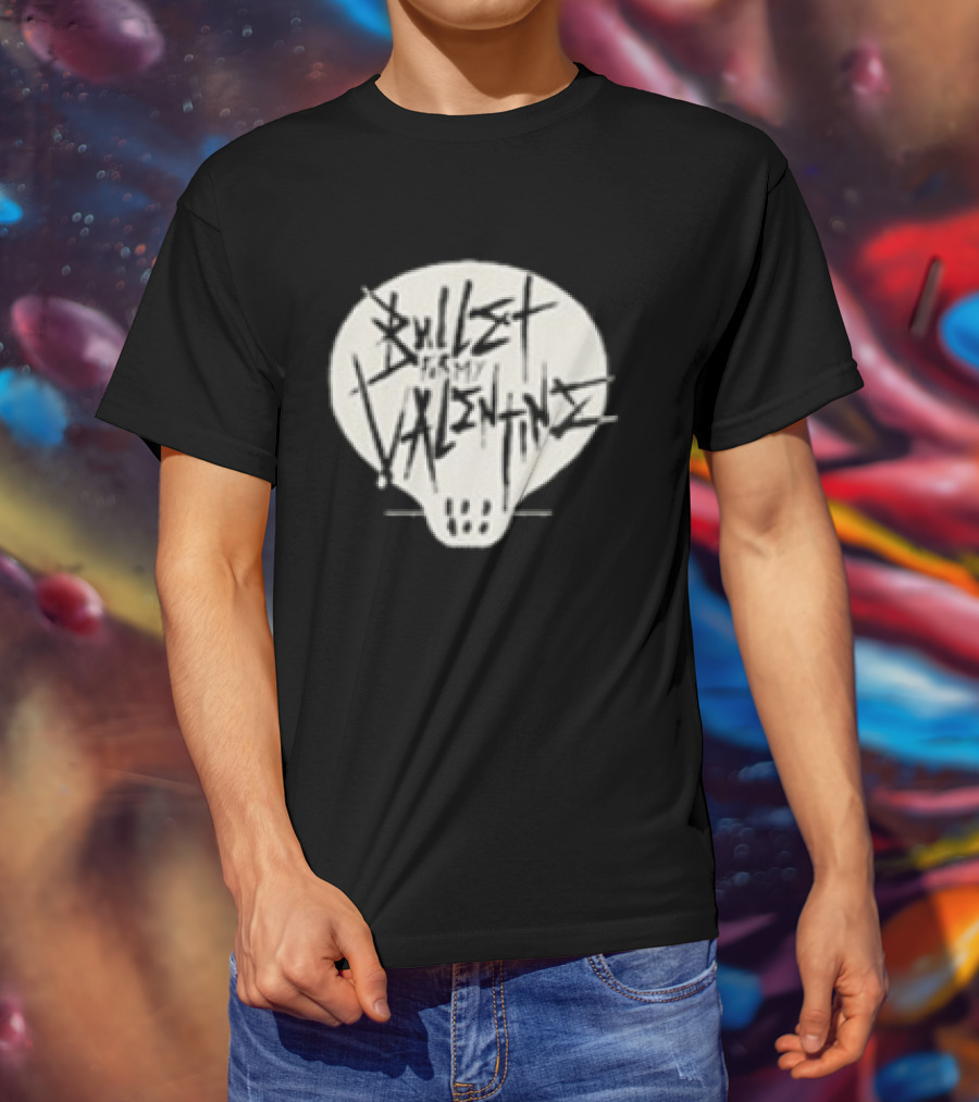 Bullet For My Valentine Bring Out The Knives Skull T-Shirt