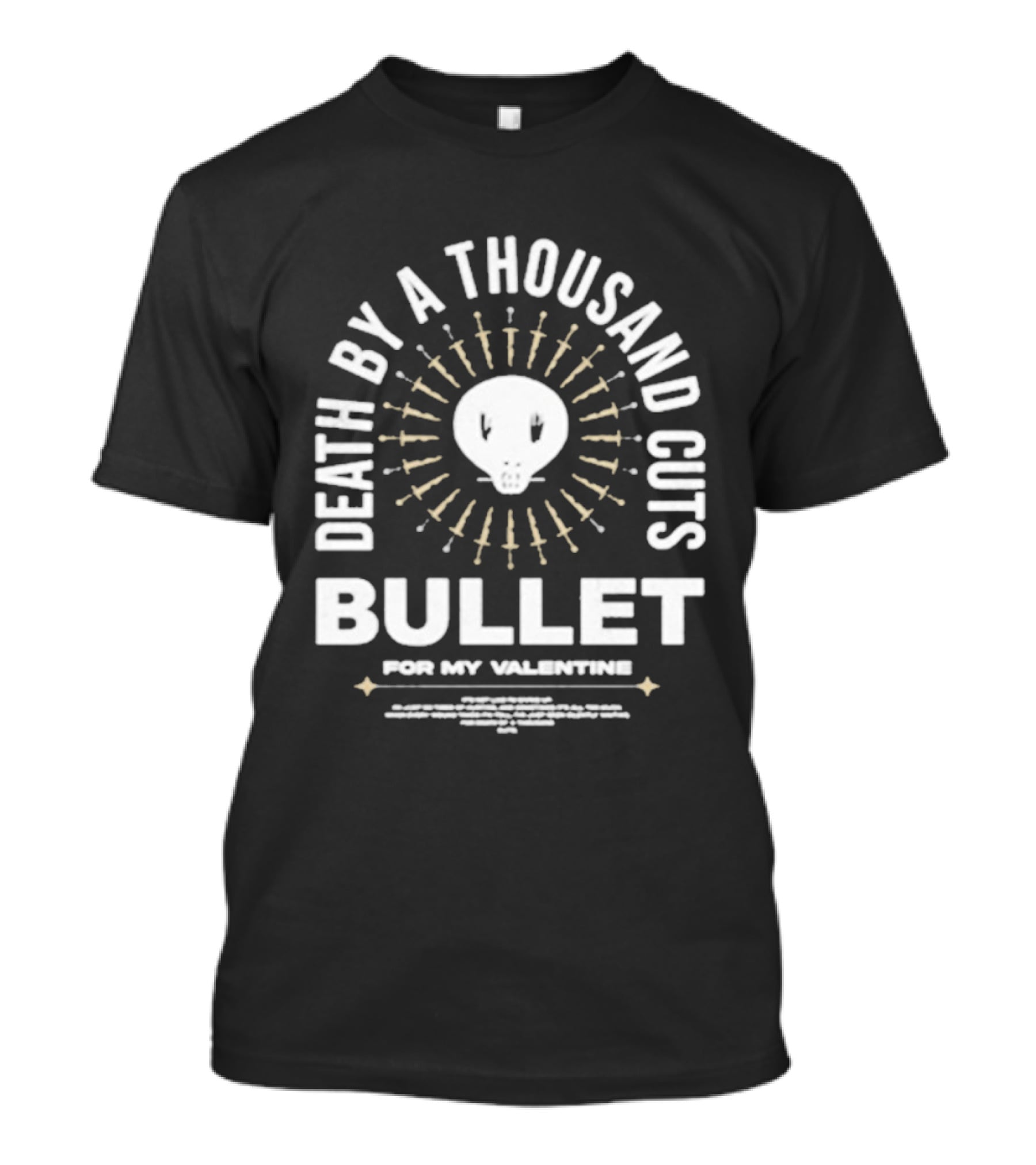 Bullet For My Valentine Death By A Thousand Cuts Skull And Swords T-Shirt