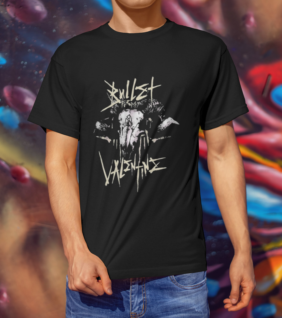 Bullet For My Valentine Ram Skull Valentine's Day T-Shirt