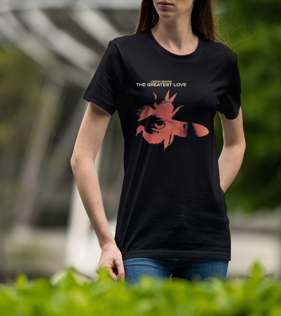 London Grammar The Greatest Love Eye In The Fly Red Collage Illustration T-Shirt