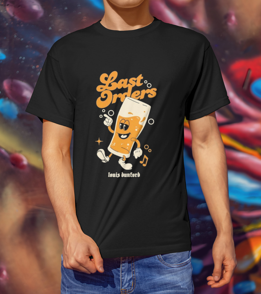 Louis Dunford Last Orders Be Lucky Animated Beer Glass T-Shirt