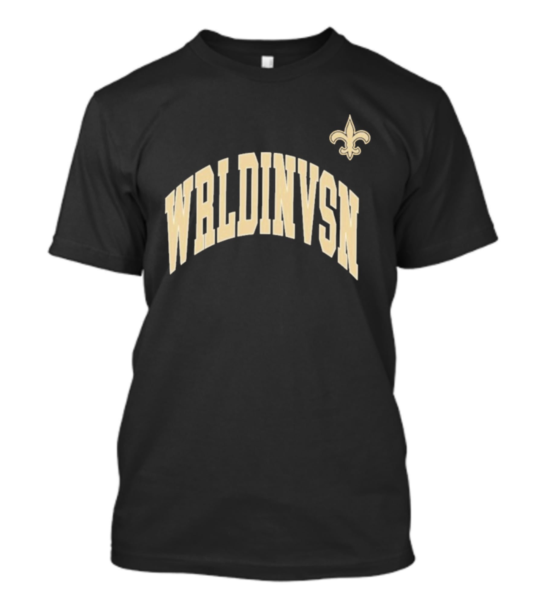 WRLDINVSN New Orleans Saints Fleur-de-Lis Collaboration T-Shirt