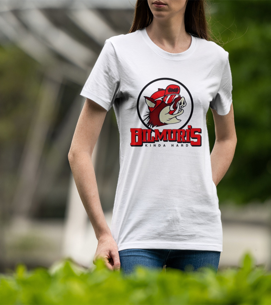 Bilmuri Hog-Ee’s Kinda Hard Red Hat Bear Logo T-Shirt