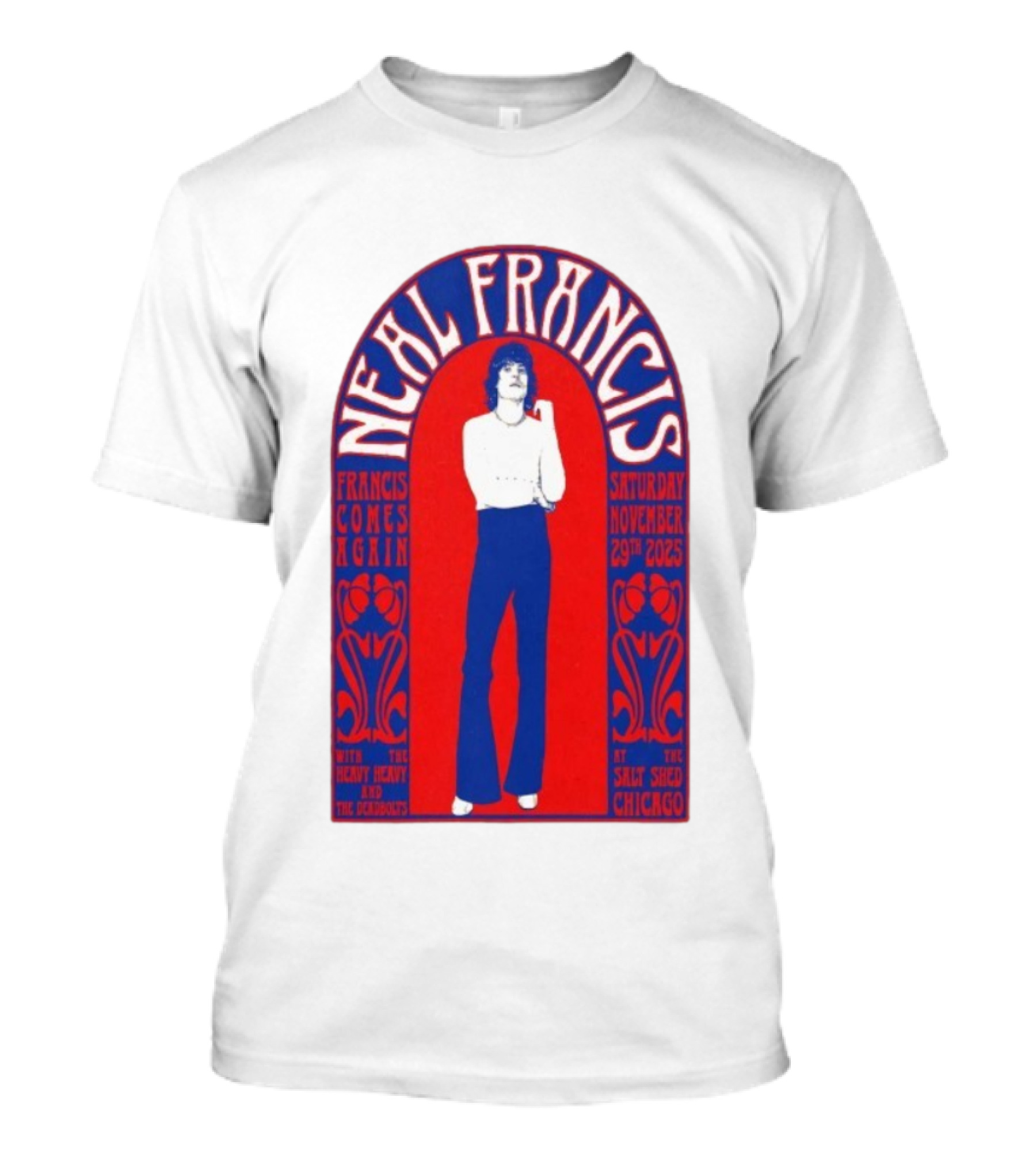 Neal Francis Francis Comes Again Chicago November 29th 2025 The Salt Shed T-Shirt