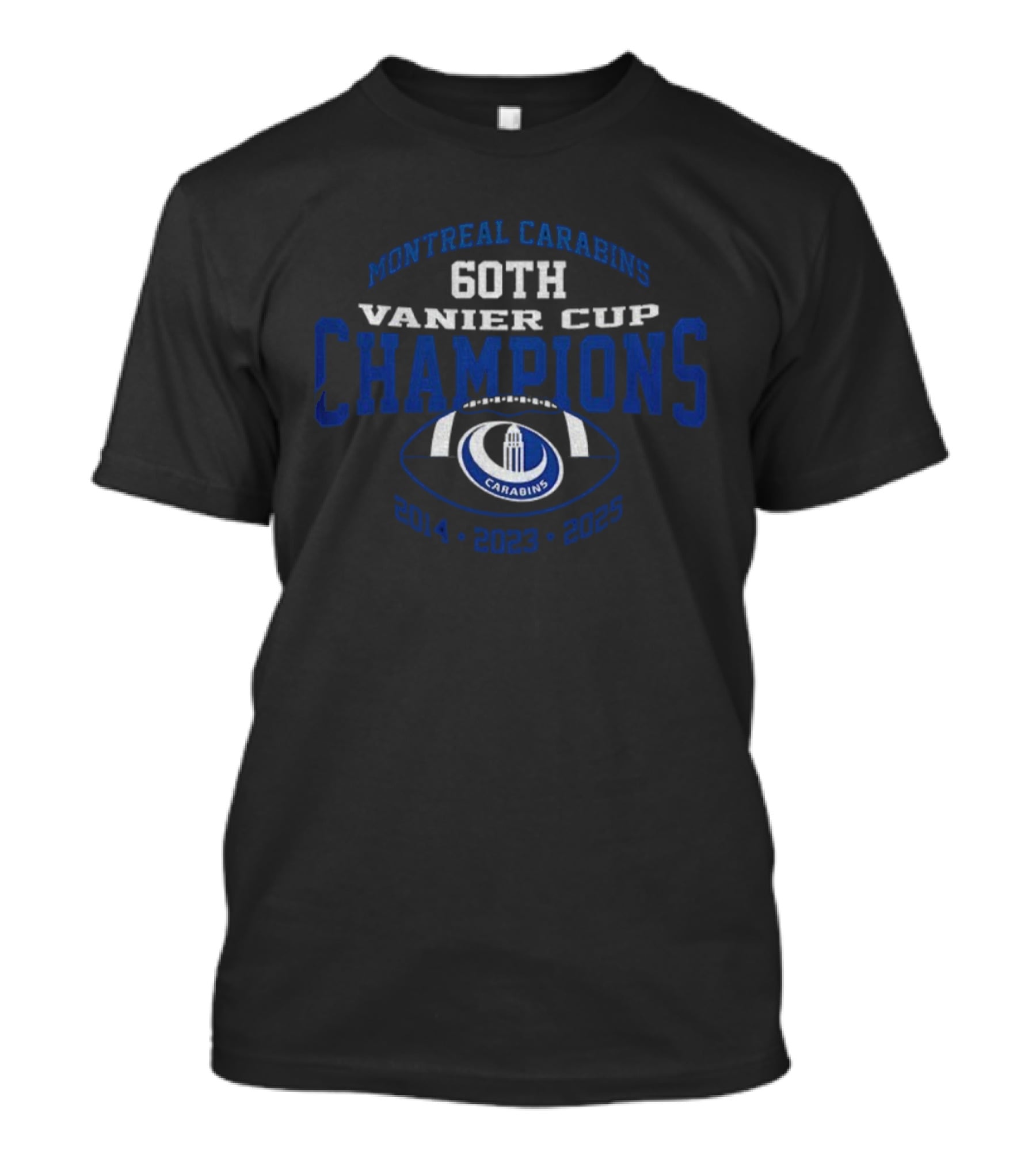 Montreal Carabins 60th Vanier Cup Champions 2014 2023 2025 T-Shirt
