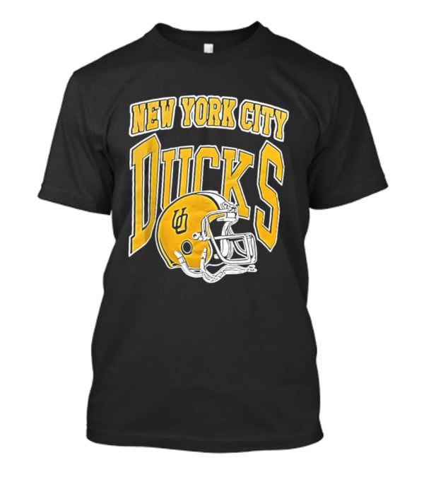 New York City Ducks Football Helmet Graphic T-Shirt
