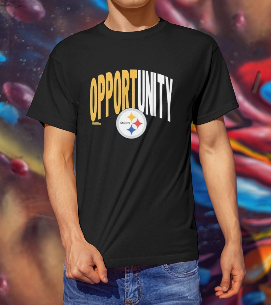 Pittsburgh Steelers Opportunity Inspire Change NFL Logo T-Shirt