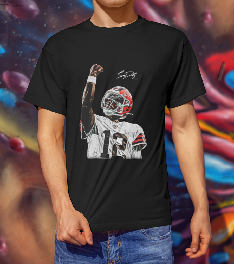 Shedeur Sanders Cleveland Browns NFL Football Signature Vintage T-Shirt