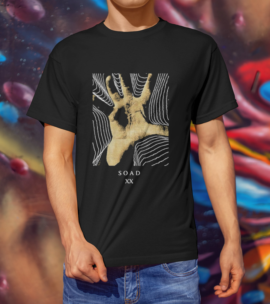 SOAD 20 Years XX Hand Design Anniversary T-Shirt