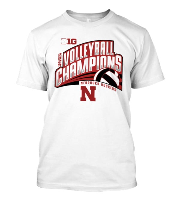 ```Nebraska Huskers 2025 Big 10 Volleyball Champions``` T-Shirt