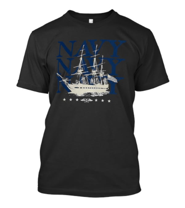 Navy Midshipmen Under Armour 250th Anniversary Sailboat Stars T-Shirt