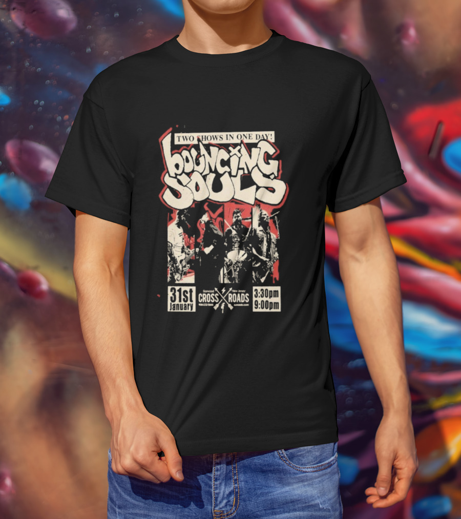 Bouncing Souls January 31 Crossroads Garwood New Jersey Concert Event T-Shirt