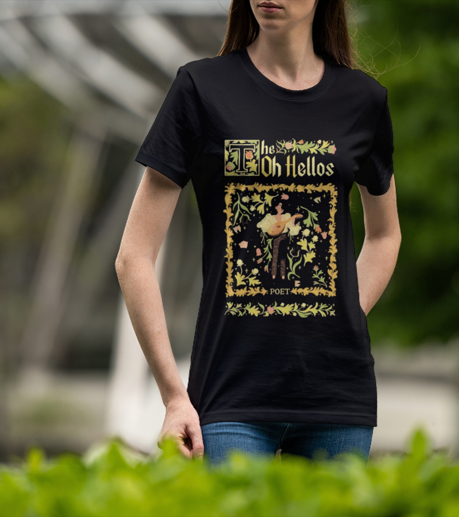 The Oh Hellos Poet Floral Border Musician Graphic T-Shirt