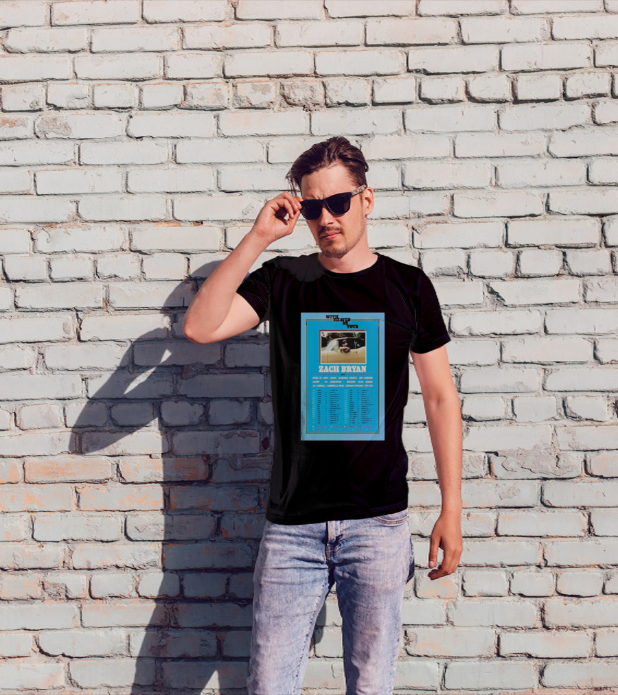 Zach Bryan With Heaven On Tour 2026 Dates Featuring Kings Of Leon And Ben Howard T-Shirt