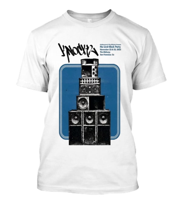 Knock2 No Limit Block Party November 22-23 2025 The Midway San Francisco CA T-Shirt