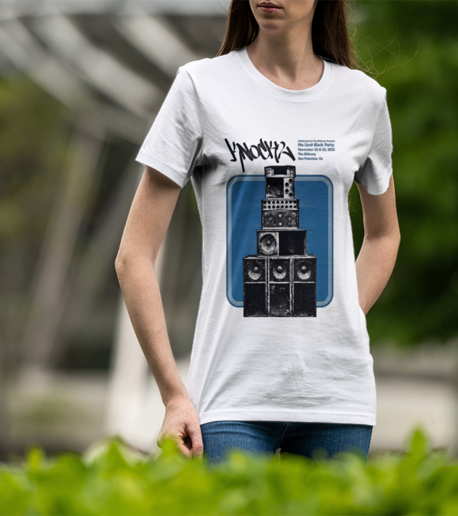Knock2 No Limit Block Party November 22-23 2025 The Midway San Francisco CA T-Shirt