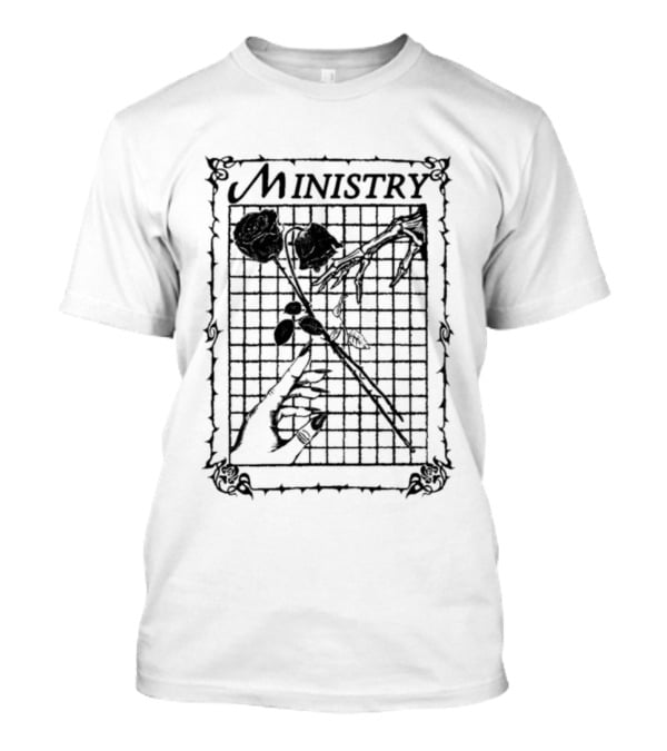 Ministry Roses Skeleton Hands T-Shirt