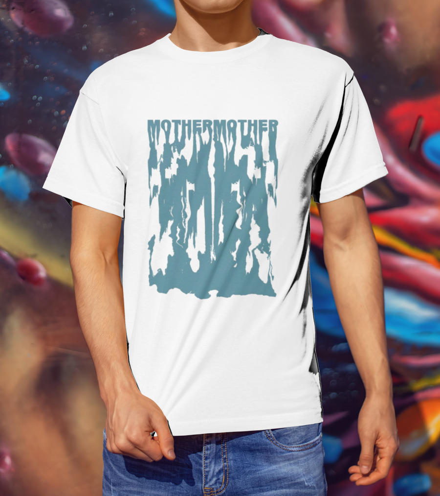 Mother Mother Drip Melting Text Style T-Shirt