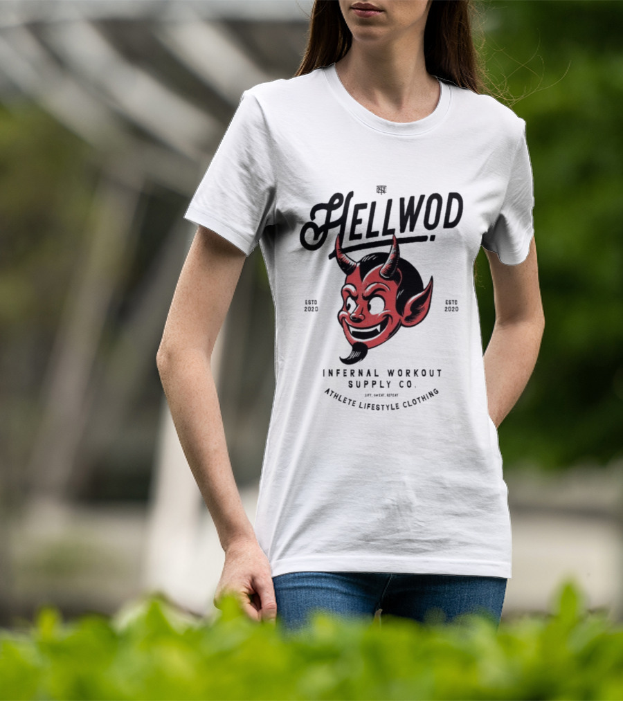 Hellwod Infernal Workout Supply Co Athleisure Lifestyle Culture Devil Est 2020 T-Shirt