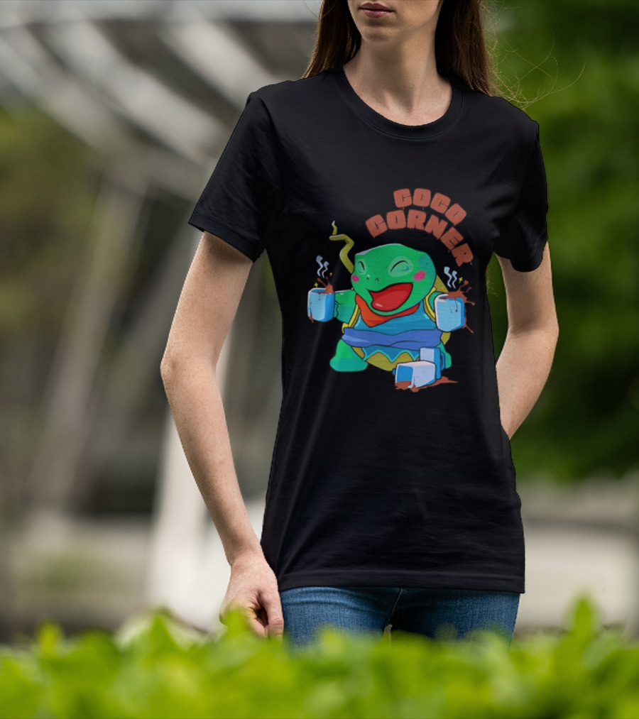 Coco Corner Pokémon Character Coffee Lovers Vibrant Design T-Shirt