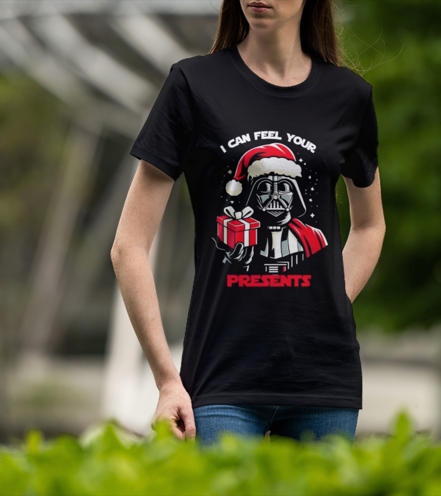 Star Wars Christmas Darth Vader Santa Can Feel Your Presents T-Shirt