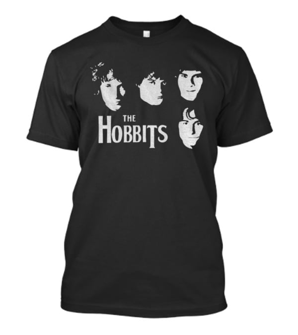 The Hobbits Lord Of The Rings Beatles Parody Band Faces T-Shirt