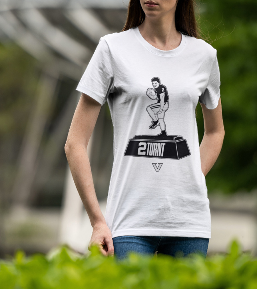 2Turnt Football Diego Pavia Heisman Trophy Design T-Shirt