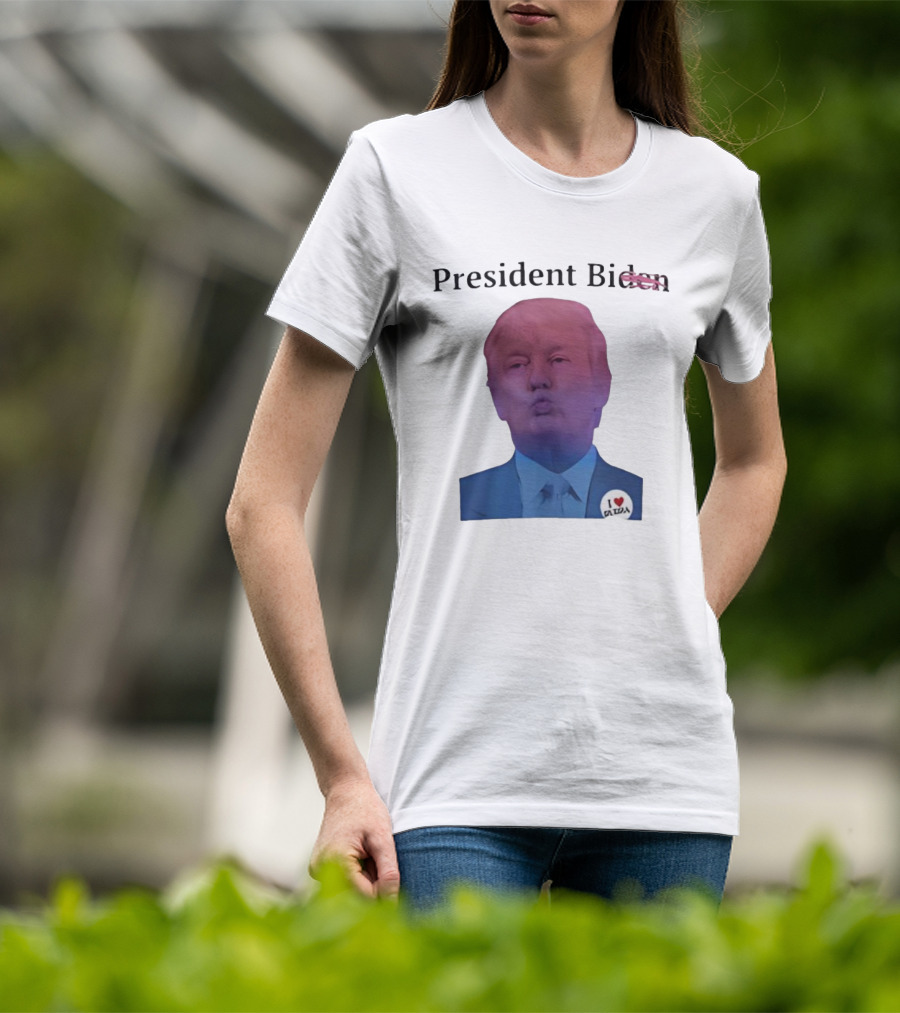 President Bi Den Trump I Love Leda T-Shirt