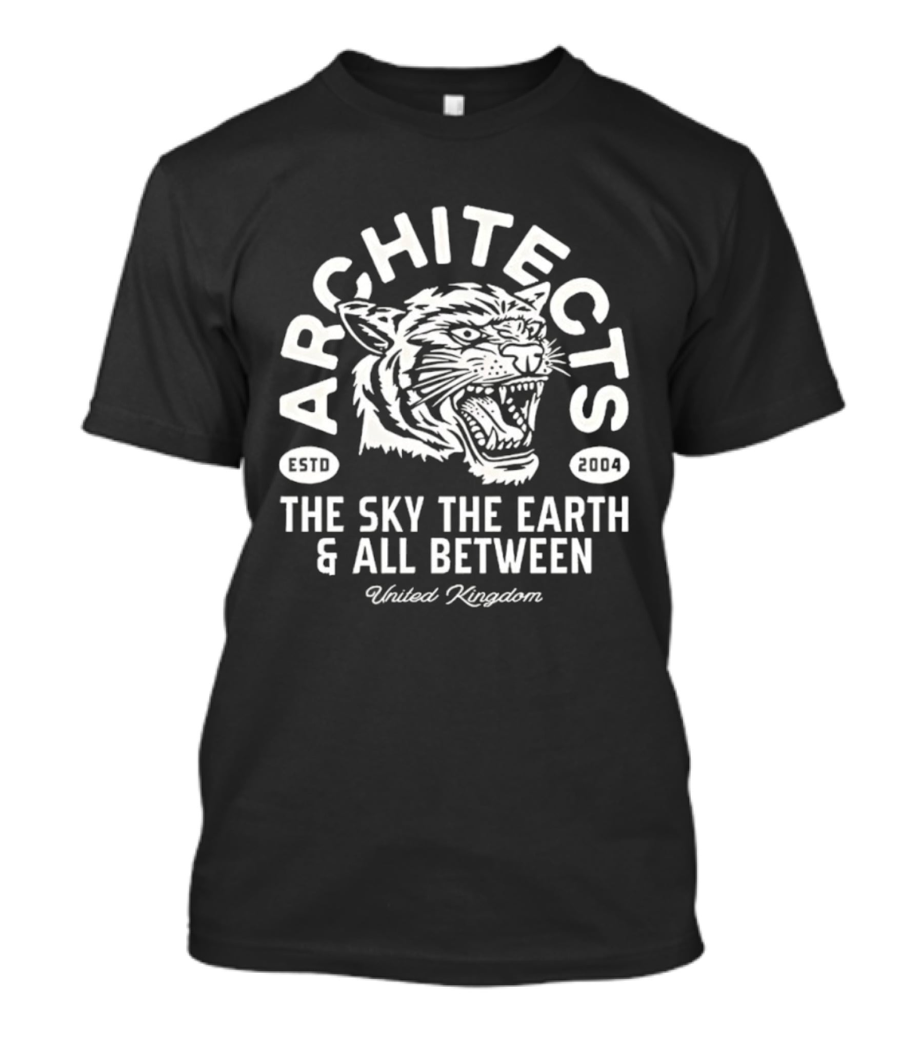 Architects Tiger The Sky The Earth All Between United Kingdom T-Shirt