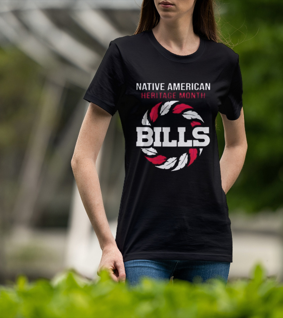 Buffalo Bills Native American Heritage Month Bills Wreath Design T-Shirt
